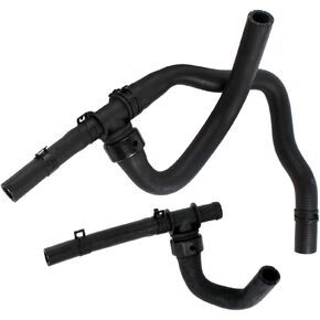 New Upgraded 2PCS Rubber Heater Hose With Tee Return -Supply Compatible with 2008-2020 Dodge Journey 2.4VVT Heater Hose Assmely Replaces 5058437AD 5058437AK 5058437AI