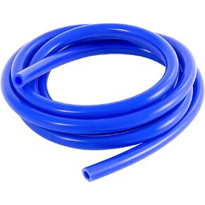 BELOMI Silicone Vacuum Tubing Hose Line, 5 Ft 1/4" (6mm) Inner Diameter Hose, High Tempterature 130PSI Max Pressure for Multiple Use, Auto Replacement Vacuum Hose Line for Vehicle Radiator (Black)