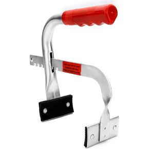 QWORK Battery Carrier, Battery Rack with Pads, Adjustable from 5" to 7", for Lifting and Carrying Batteries