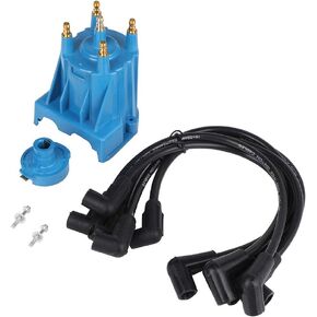 Ignition Tune Up Kit with Distributor Cap and Rotor and Spark Plug Wires Set Replacement for 3.0L 4cyl MerCruiser Engines Made by GM with Delco EST Ignition Systems - Replace 811635Q2, 816761Q14