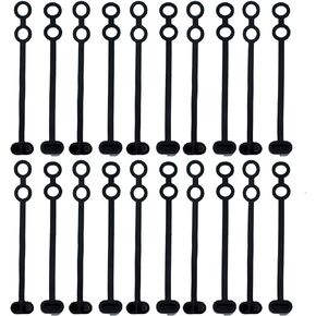 MTQY 20pcs 2 Pin Plug Replacement Weather Cap, SAE Plug Replacement Waterproof Protection Cover Cap Lid Top