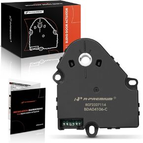 A-Premium HVAC Blend Door Actuator Compatible with Buick, Chevy, Cadillac, GMC, Hummer, Isuzu, Olds & Pontiac Vehicles - 1994-2014 - Silverado, Sierra, and More - Replaces 89018365, 52402588, 604-106