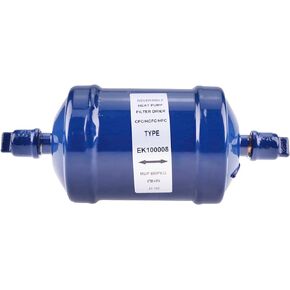 ZTUOAUMA Bi Flow 3/8'' SAE Sweat Liquid Line Filter Drier Heat Pump SFK-083S 92070 for Refrigerants Straight Cool Air Conditioner R410A R12 R22 R134A R404A Air Conditioning Refrigeration Systems