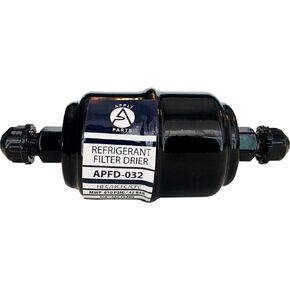 Appli Parts APFD-032 1/4 بوصة خط سائل تبريد مرشح التيار المتردد مجفف التكييف والتبريد 032 SAE وصلة مضيئة عالمية أحادية الاتجاه 4-1/2 بوصة طويلة و1-3/4 بوصة واسعة