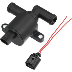 X AUTOHAUX 4H0-121-671-D Control Solenoid Valve for Volkswagen Golf Atlas Jetta Tiguan GTI for Audi A3 A4 A5 A6 A7 A8 Q3 Q5 Q7 Q8 S3 S6 S7 S8 RS7 TT HVAC Heater Control Valve with Connector