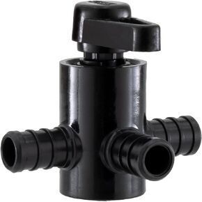 RecPro RV 1/2" Three Way by-Pass Valve | Shut Off Valve for Water Heater