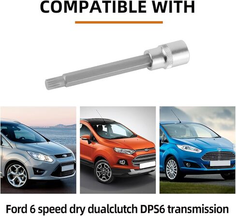 أداة فتح محرك قابض علبة التروس DSG، أدوات إزالة محاذاة ناقل الحركة لمحركات سيارة Ford DPS6 / 6DCT250 Focus، 3/8 بوصة DR. X 14RIBS in Kuwait