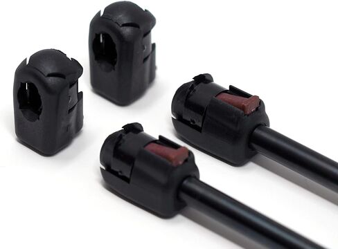 Quick Release End Fittings for 10mm Ball-Stud (4 Pack) - Black M6 Female Thread - Gas Spring Strut Lift Support Sockets RT-60-00005 (4) in Saudi Arabia