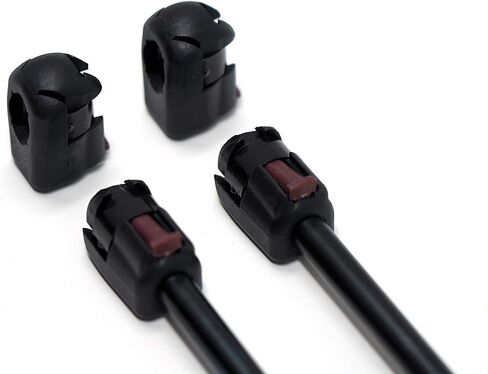 Quick Release End Fittings for 10mm Ball-Stud (4 Pack) - Black M6 Female Thread - Gas Spring Strut Lift Support Sockets RT-60-00005 (4) in Saudi Arabia