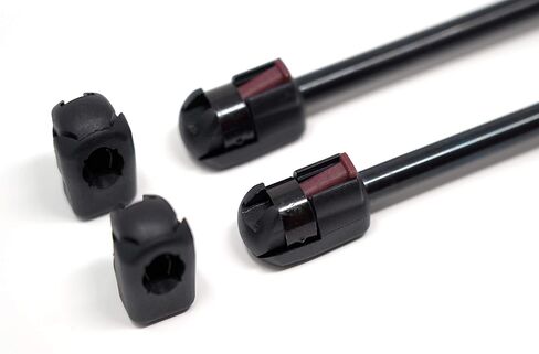 Quick Release End Fittings for 10mm Ball-Stud (4 Pack) - Black M6 Female Thread - Gas Spring Strut Lift Support Sockets RT-60-00005 (4) in Saudi Arabia