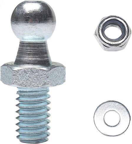 مسامير كروية 10 مم من Monrand مع الأجهزة، ومسامير تثبيت كروية، ومسامير كروية مستديرة معدنية لدعم رفع الغاز، 5/16-18 خيط × 1/2 بوصة، ساق طويلة، 4 عبوات in Kuwait