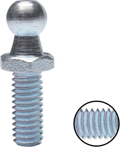 مسامير كروية 10 مم من Monrand مع الأجهزة، ومسامير تثبيت كروية، ومسامير كروية مستديرة معدنية لدعم رفع الغاز، 5/16-18 خيط × 1/2 بوصة، ساق طويلة، 4 عبوات in Kuwait