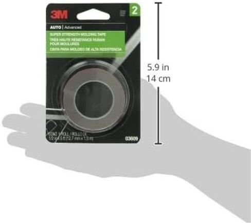 3M Super Strength Molding Tape, 03609, 1/2 in x 5 ft in Saudi Arabia
