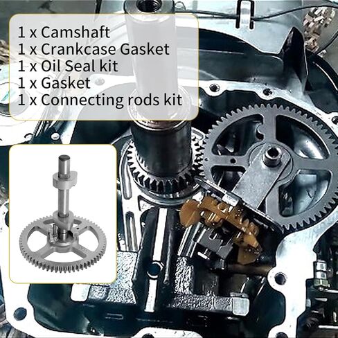 طقم إعادة بناء عمود الحدبات 84005207 793880 متوافق مع محرك B riggs& S tratton 215702 215705 Craftsman JD Troybuilt Hu sqvarna - استبدال طقم عمود الحدبات 97110 272475 حشية وختم زيت 795387 in Kuwait