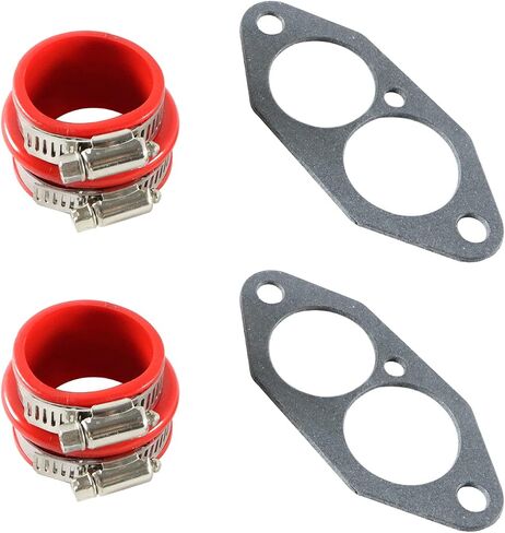 Dual Port Intake Installation Kit, Urethane, Red Boots, Compatible with Dune Buggy in Saudi Arabia