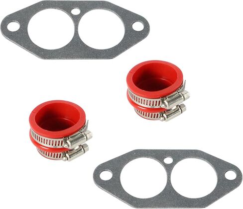 Dual Port Intake Installation Kit, Urethane, Red Boots, Compatible with Dune Buggy in Saudi Arabia