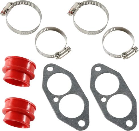 Dual Port Intake Installation Kit, Urethane, Red Boots, Compatible with Dune Buggy in Saudi Arabia