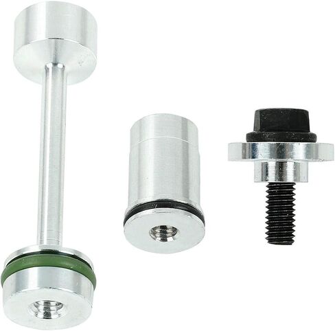 BLACKHORSE-RACING LS Billet Aluminum Oil Diverter Barbell & Oil Valve Plug & Oil Pickup Tube Hold Down Kit Compatible with GM Gen III & IV LS Engines in Saudi Arabia