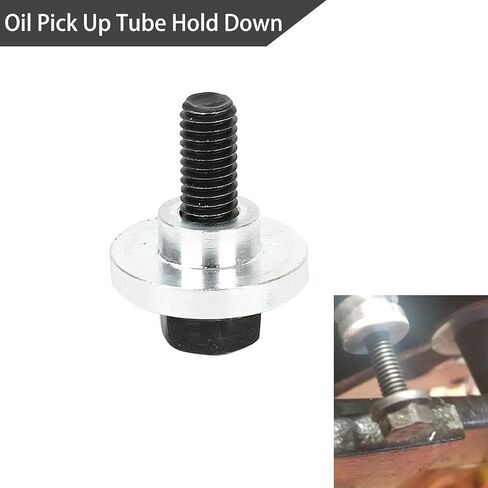 BLACKHORSE-RACING LS Billet Aluminum Oil Diverter Barbell & Oil Valve Plug & Oil Pickup Tube Hold Down Kit Compatible with GM Gen III & IV LS Engines in Saudi Arabia