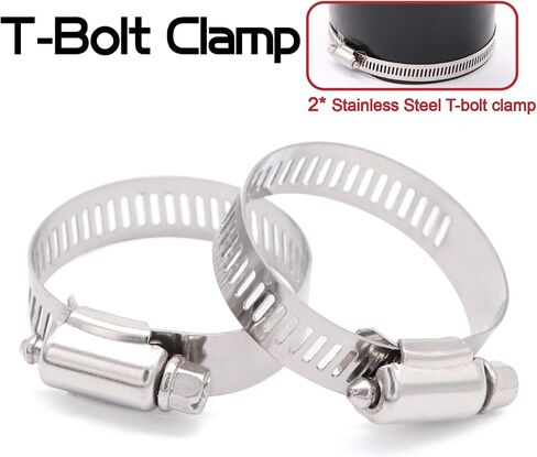 ID 3 inch to 4inch Straight Reducer Coupler Silicone Hose 4-Ply with 2PCS Stainless Steel T-Bolt Clamp in Saudi Arabia