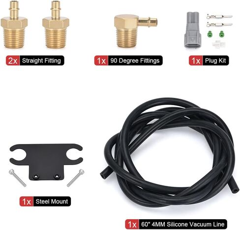 PTNHZ ECU 3 منافذ صمام الملف اللولبي للتحكم في التربو الإلكتروني لـ 02-07 سوبارو WRX STI FXT مع خط فراغ من السيليكون in Kuwait