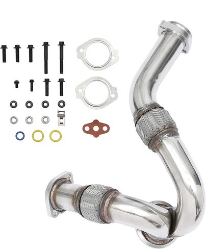 أنبوب الشاحن التربيني HQPASFY Y-Pipe Up لـ 2003-2007 Ford 6.0L Powerstroke Diesel يستبدل #679-011، 5C3Z6K854CA in Saudi Arabia