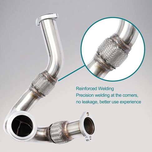 أنبوب الشاحن التربيني HQPASFY Y-Pipe Up لـ 2003-2007 Ford 6.0L Powerstroke Diesel يستبدل #679-011، 5C3Z6K854CA in Saudi Arabia
