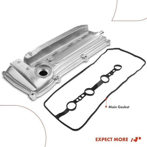 غطاء صمام المحرك A-Premium مع حشية غطاء الصمام متوافق مع Toyota Camry 2002-2009، Corolla & Matrix 2009-2013، Highlander 2001-2007، RAV4 2004-2008، Solara 2002-2008، L4 2.4L (2AZ-FE) in Saudi Arabia