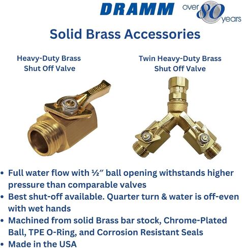 صمام إغلاق نحاسي عالي التحمل من درام 12353 in Kuwait