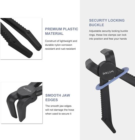 WOTAHI Hose Clamp Pliers Set-3pcs Hose Pinch Off Pliers for Fuel, Brake, Radiator, and Coolant Hoses,Straight Line Clamp Pliers in Saudi Arabia