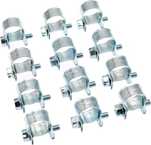 Riyitauto 36 قطعة 1/4 بوصة 5/16 بوصة 3/8 بوصة خط حقن الوقود خرطوم المشابك مجموعة مشبك الأنابيب مثالية للسيارات الزراعية بناء مصنع أنابيب البنزين ADIESEL in Kuwait