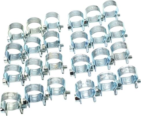 Riyitauto 36 قطعة 1/4 بوصة 5/16 بوصة 3/8 بوصة خط حقن الوقود خرطوم المشابك مجموعة مشبك الأنابيب مثالية للسيارات الزراعية بناء مصنع أنابيب البنزين ADIESEL in Kuwait