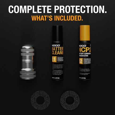 NOCO NCP2 M401 Battery Terminal Cleaning Kit With Battery Corrosion Preventative Spray, Battery Cleaner Spray, Battery Terminal Cleaning Brush, And Anti-Corrosion Washers in Saudi Arabia