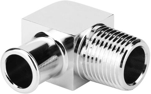 تركيب خرطوم السخان، تركيب خرطوم السخان من سبائك الألومنيوم موصل 90 درجة 1/2in NPT إلى 5/8in خرطوم بارب in Kuwait