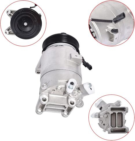 ضاغط مكيف الهواء من GENRICS مع قابض مكيف الهواء CO11319C بديل لنيسان ماكسيما مورانو 2009-2014 كويست 2011-2015 باثفايندر 2013-2015 3.5L in Kuwait