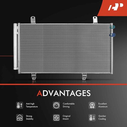 A-Premium Air Conditioning A/C Condenser Compatible with Toyota Camry 2007-2011, Avalon 2005-2012, Venza 2009-2016 & Lexus ES350 2007-2012, Replace# 3396, 8846006210 in Saudi Arabia