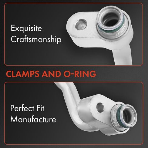 A-Premium A/C Discharge Line Hose Assembly Compatible with Honda Fit 2009-2014 L4 1.5L, Compressor to Condenser in Kuwait