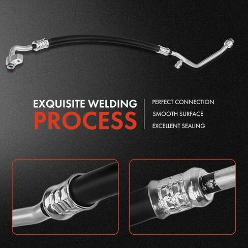 A-Premium A/C Discharge Line Hose Assembly Compatible with Honda Fit 2009-2014 L4 1.5L, Compressor to Condenser in Kuwait