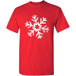 Christmas Snowflake Novelty Xmas Graphic T-Shirt