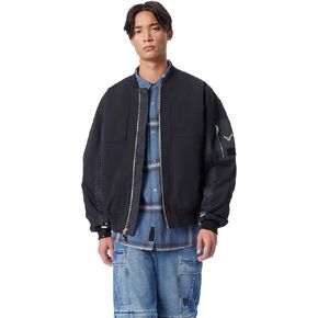Men's Cross Bomber Zip Front Jacket with Water Repellent Standard