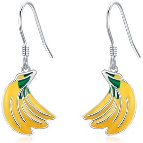 Lemon/Strawberry Earrings Sterling Silver Lemon Jewelry Fruit Gifts for Women Girls