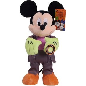 Just Play Disney Seasonal Zombie Mickey Mouse Halloween 13.5-inch Feature Plush, Kids Toys for Ages 3 Up