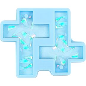 Cross Silicone Resin Molds, 3''x2.6'' Epoxy Resin Molds Crucifix Casting Mold for Earring Keychain Necklace Pendant Jewelry DIY Craft