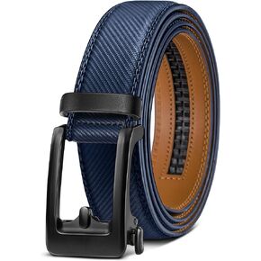 KEMISANT Men's Belt-Nontrimmable Ratchet Belt Adjustable for Gift Men Lightweight 1 3/8"