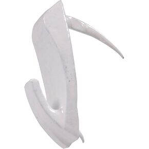 Hillman 122391 Small Wall Biter Picture Hangers White finish 40lbs Package of 4