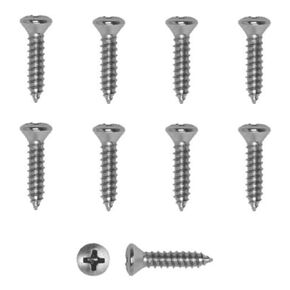 GM Aluminum Door Sill Plate | Sun Visor | Trim Screw Hardware Kit | Chrome #8 X 3/4" | FITS: Chevrolet, Buick, Oldsmobile, Pontiac, Cadillac, GMC Trucks, A | B | C | D | E | F | G | H | J | X | Y Body
