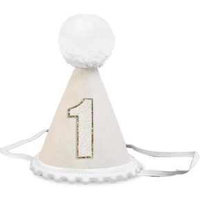 Boho 1st Birthday Hat for for Girls Boys, First Birthday Celebration Hat for Party Decorations