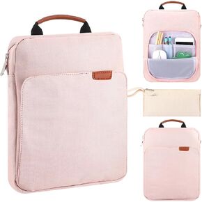 حافظة غطاء الكتاب المقدس للنساء والرجال مقاس 11 بوصة × 9 بوصة غلاف الكتاب المقدس باللون الوردي مع حافظة صغيرة باللون البيج وحقيبة حماية لكتاب الكنيسة لمحبي الكتاب المقدس مع حزام الكتف in Kuwait