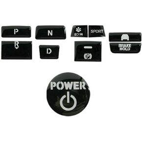 10Pcs/Set for 2018 2019 2020 2021 Honda Accord Gear Shift Switch Button Guard Glossy Black Cover