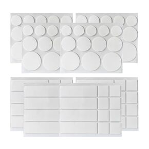 Double Sided Tape Heavy Duty(Assorted 96PCS), Nano Adhesive Mounting Tape Wall Decor,Sticky Picture Hanging Adhesive Strips Poster Tape